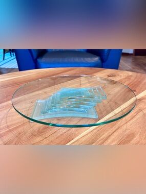 PartyLite Stratus 3-Wick Candle Holder/Cake Plate